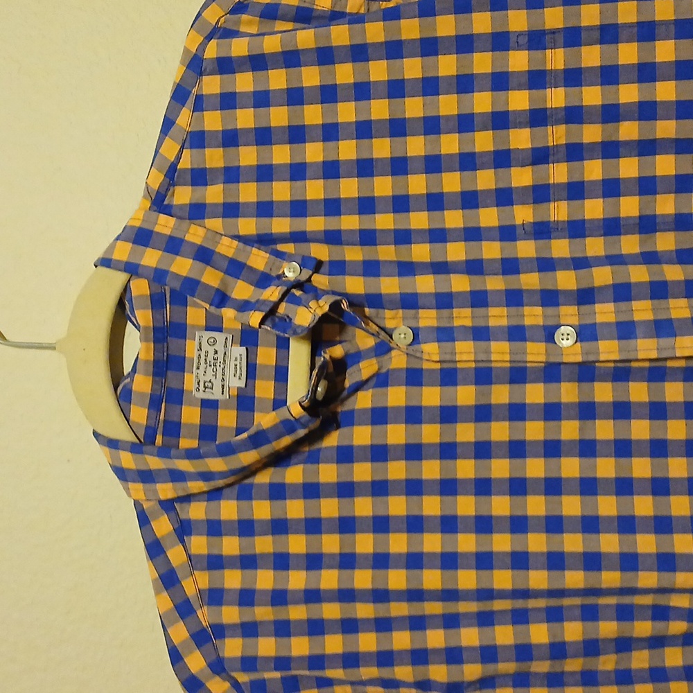 J. Crew Men's Ls Button Down Checked Cotton Shirt… - image 5